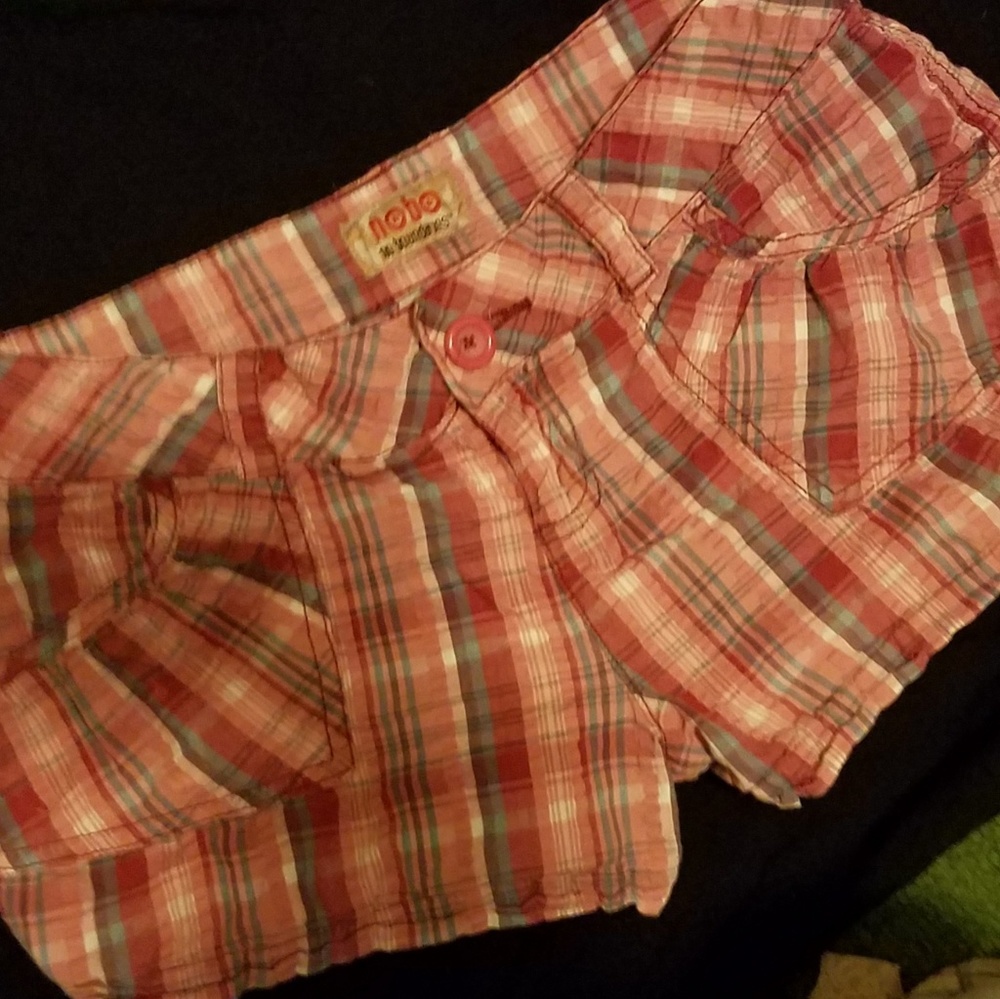 Pretty in plaid shorts